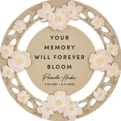 Blooms With Love Memorial Floral Garden Stone