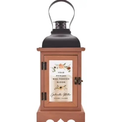 Blooms With Love Memorial Wood Lantern