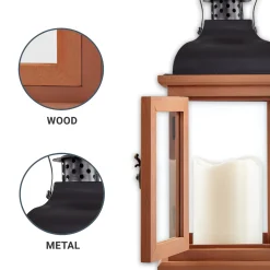 Blooms With Love Memorial Wood Lantern