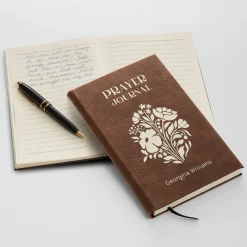 Blossoms of Faith Leather Prayer Journal