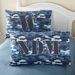 Blue Camo Pillowcase