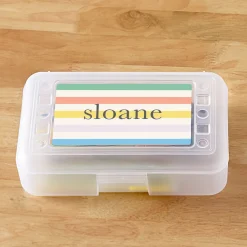 Blush Stripes Pencil Case