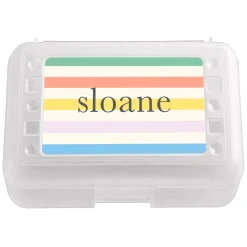 Blush Stripes Pencil Case
