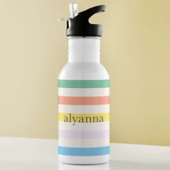 Blush Stripes Water Bottle