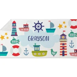 Boats & Lighthouses Beach Towel