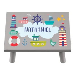 Boats & Lighthouses Step Stool