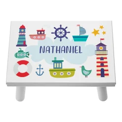 Boats & Lighthouses Step Stool
