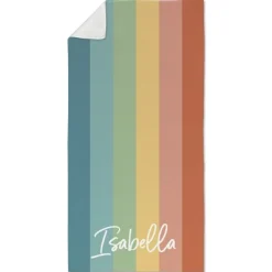 Boho Rainbow Beach Towel