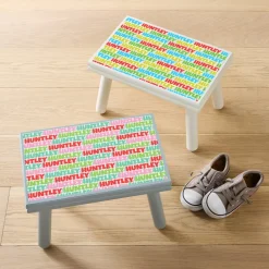 Bold & Bright Letters Step Stool