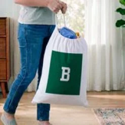 Bold Colors Monogram Laundry Bag