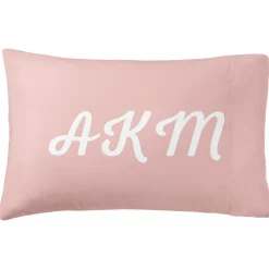 Bold Colors Monogram Pillowcase