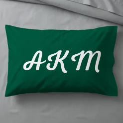Bold Colors Monogram Pillowcase