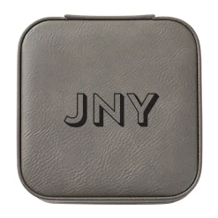 Bold Initials Travel Jewelry Box