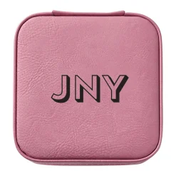 Bold Initials Travel Jewelry Box