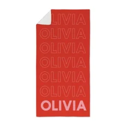 Bold Name Beach Towel