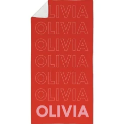 Bold Name Beach Towel