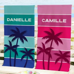 Bold Palm Trees beach Towel