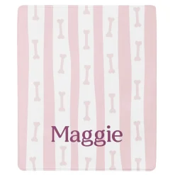 Bones and Stripes Pet Plush Blanket