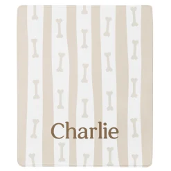 Bones and Stripes Pet Plush Blanket