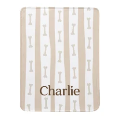 Bones and Stripes Pet Plush Blanket