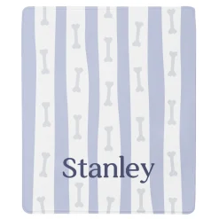 Bones and Stripes Pet Plush Blanket