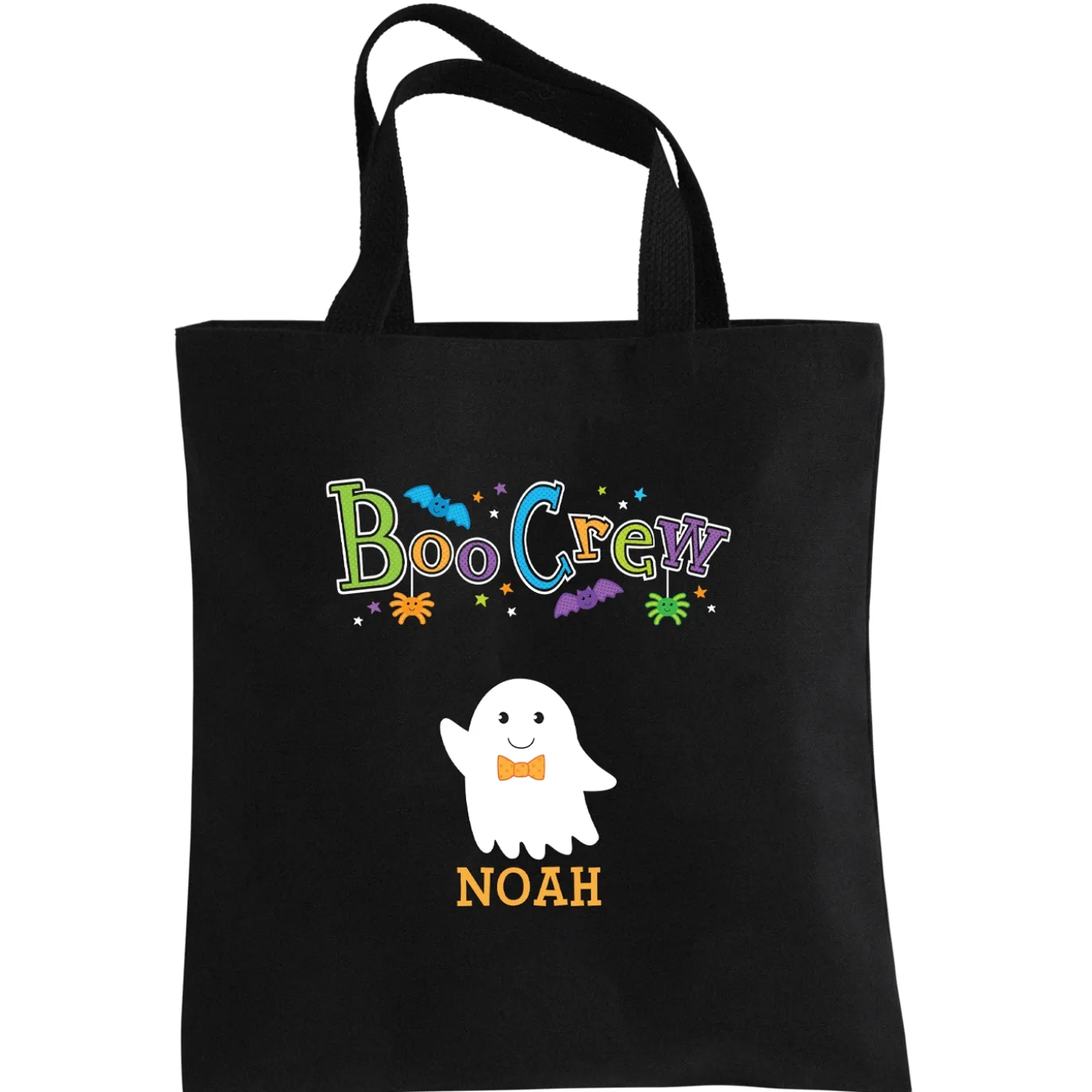 Boo Crew Halloween Black Treat Bag