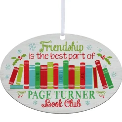 Book Club Oval Ornament
