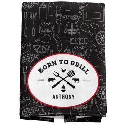 Born To Grill Kitchen Towel