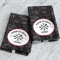 Born To Grill Kitchen Towel