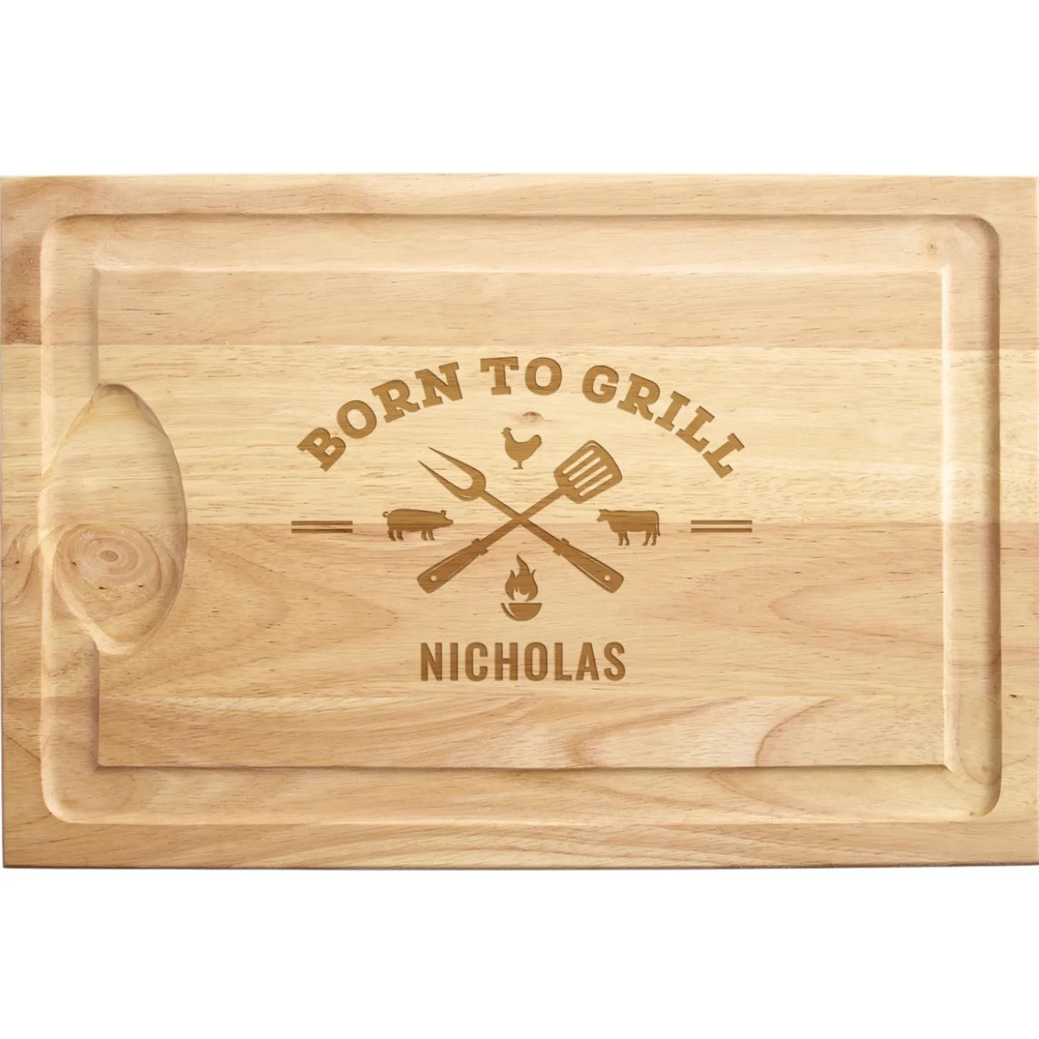 Born To Grill Maple Wood Cutting Board