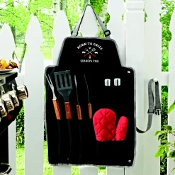 Born to Grill 7 Piece BBQ Apron Set