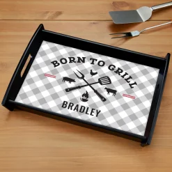 Born To Grill Wood Tray