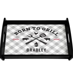 Born To Grill Wood Tray