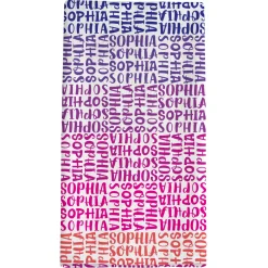 Boxy Name Beach Towel