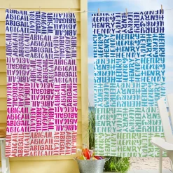 Boxy Name Beach Towel