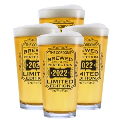 Brewed to Perfection Beer Glass