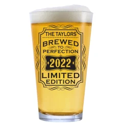 Brewed to Perfection Beer Glass