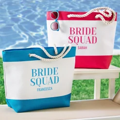 Bride Squad Nautical Beach Bag