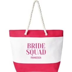 Bride Squad Nautical Beach Bag