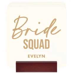 Bride Squad Wood Coasters
