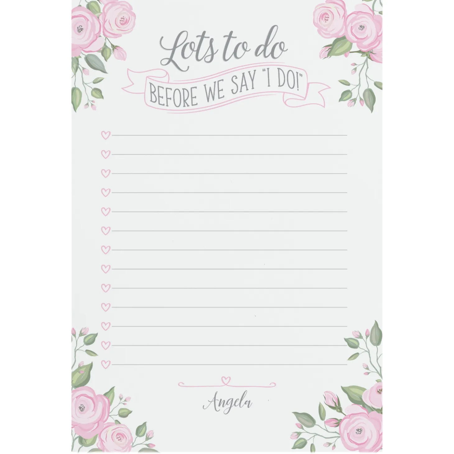 Bride's To Do List Post-It® Note
