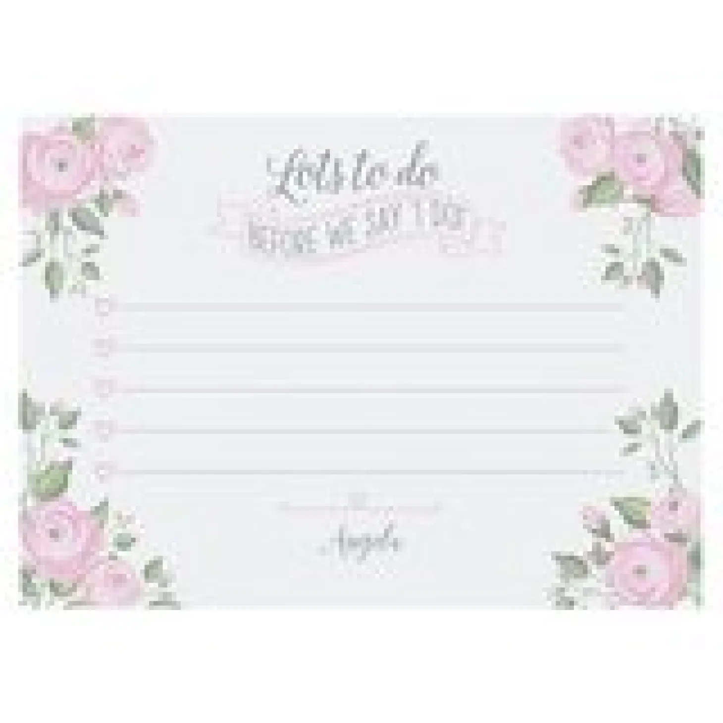 Bride's To Do List Post-It® Note