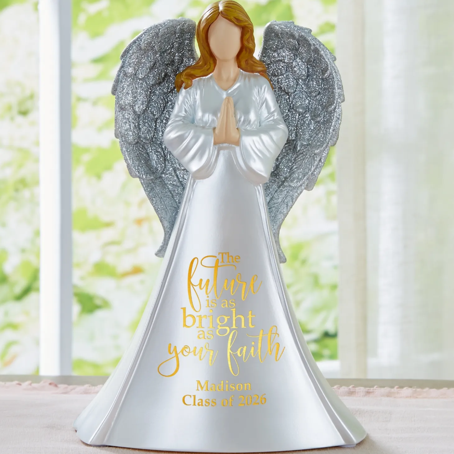 Bright As Your Faith Lighted Angel