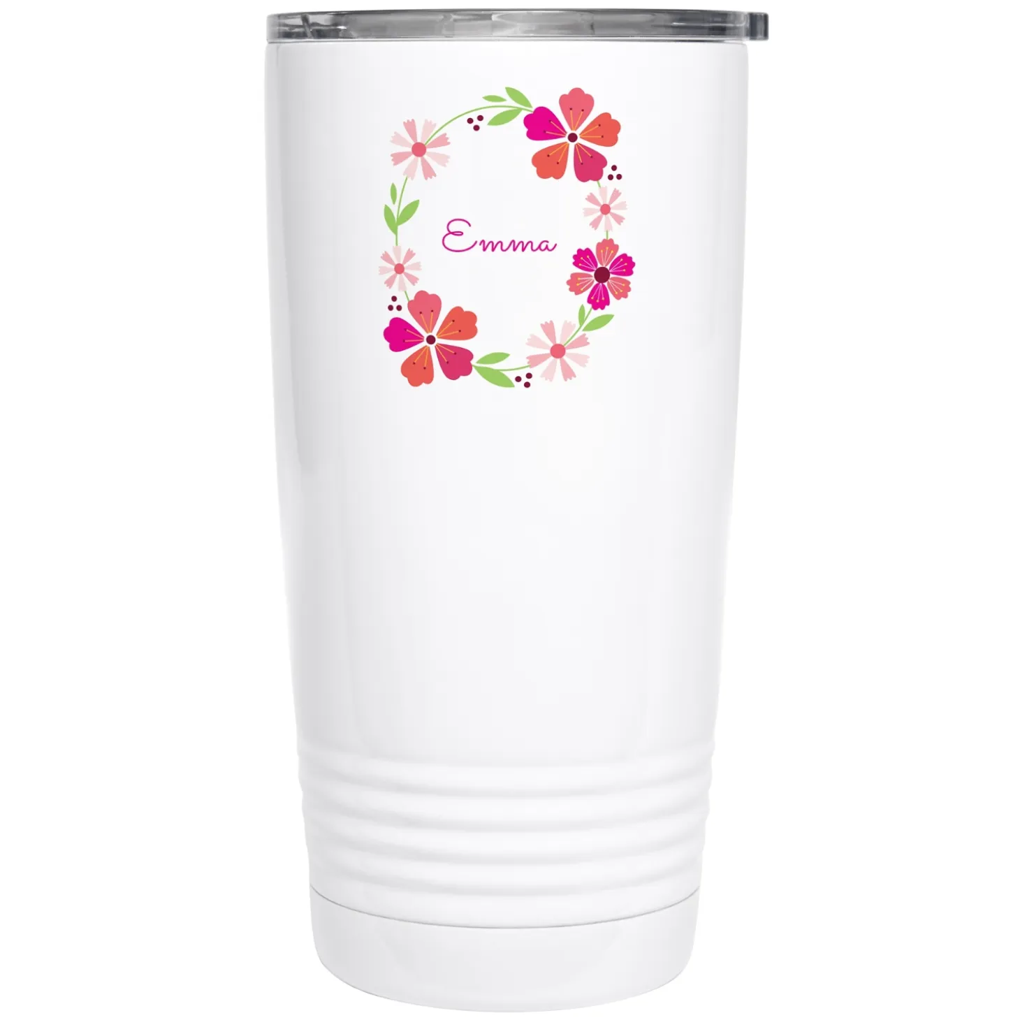 Bright Floral Name Insulated Tumbler