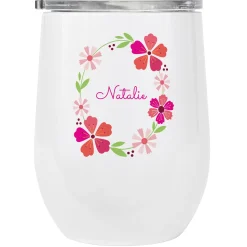 Bright Floral Name Insulated Tumbler