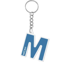 Bright Initial and Name Acrylic Keychain