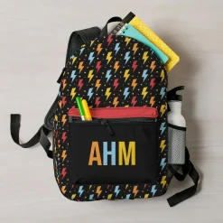 Bright Thunderbolts and Stars Backpack