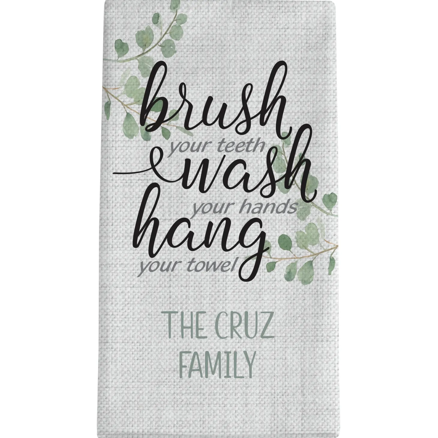 Brush, Wash, Hang Towels