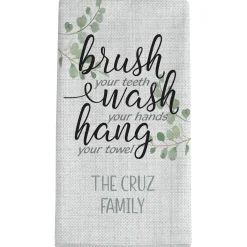 Brush, Wash, Hang Towels