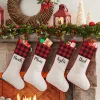 Buffalo Plaid Cuff Stocking